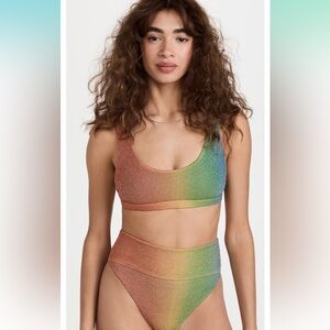 Beach Riot metallic bikini size medium